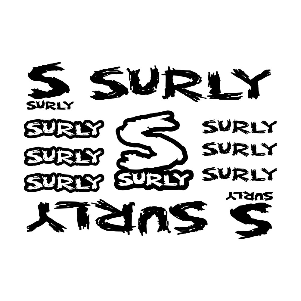 11Pcs Surly Bicycle Frame Stic - Cycling Quote recension och pris