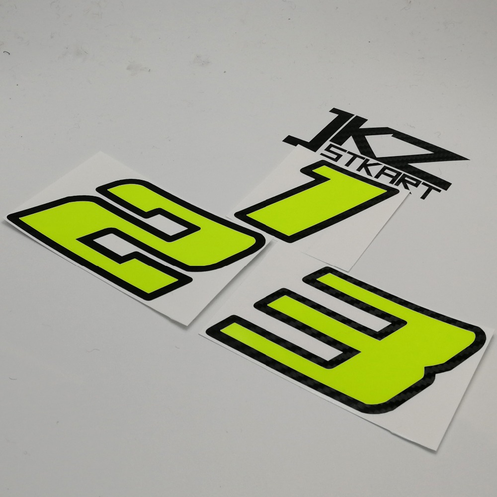 JKZ STKART Neon Number Sticker - Cycling Quote recension och pris