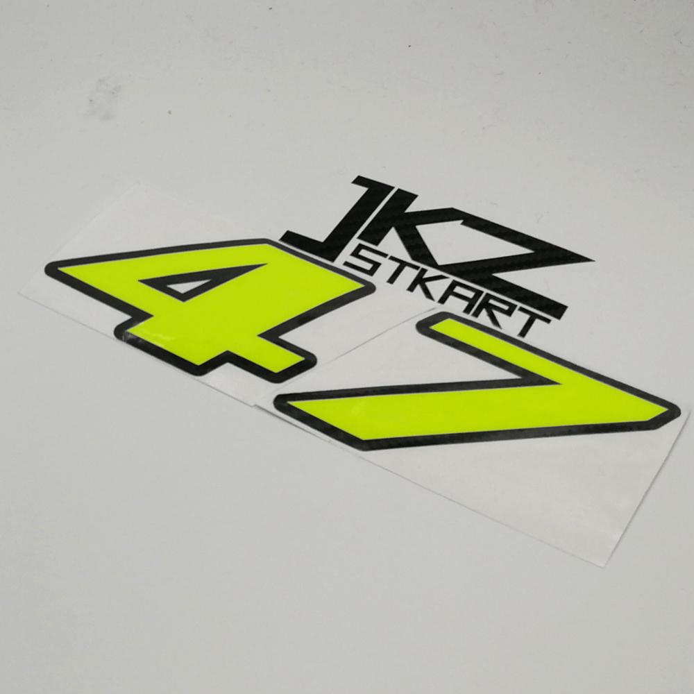 JKZ STKART Neon Number Sticker - Cycling Quote recension och pris