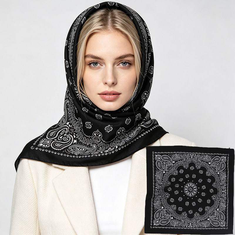 Cotton Black Big Size 70*70cm  - Cycling Zones recension och pris